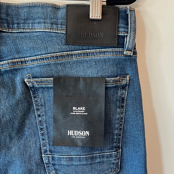 Hudson Jeans Men's Med Blue Slim Jeans - Picture 7 of 9